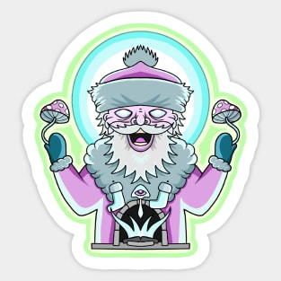 Mushroom santa Sticker